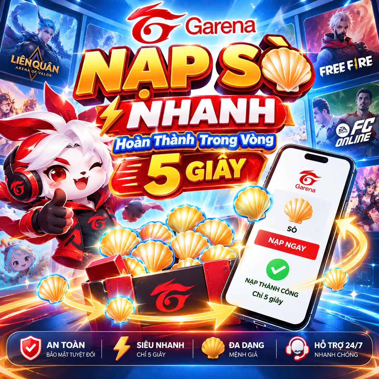 NẠP SÒ GARENA (NHANH)