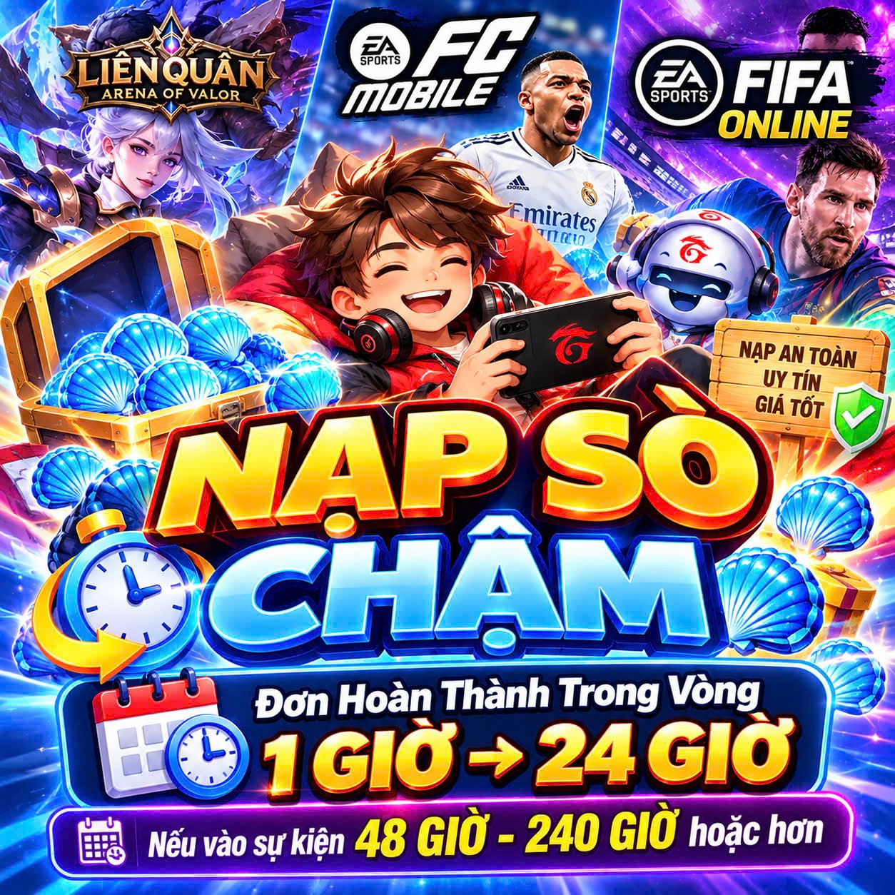 NẠP SÒ GARENA (CHẬM)