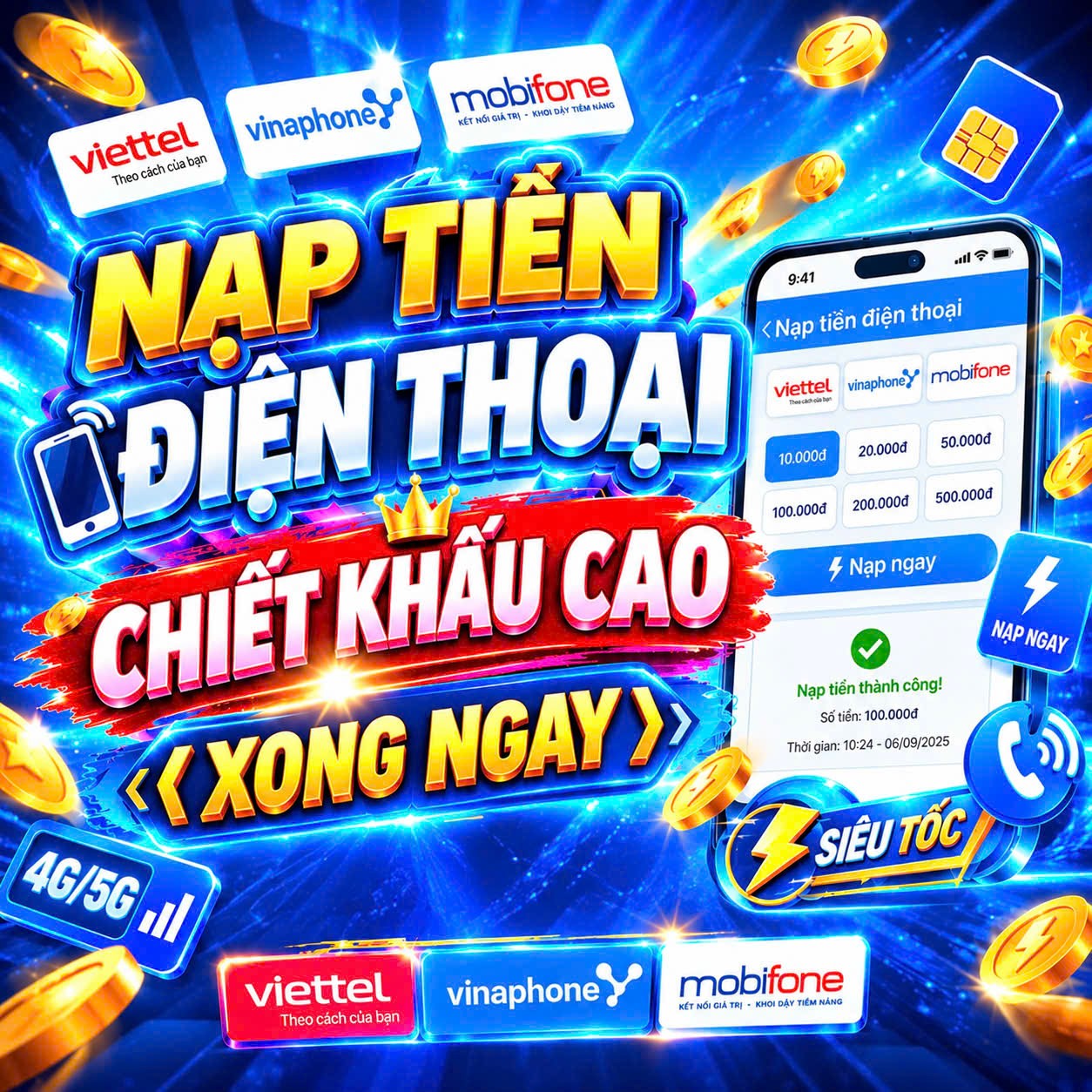 Nạp Tiền Vào Sim